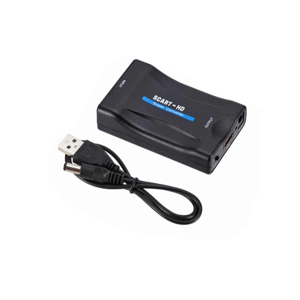 1080P Scart To Hdmi Composite Video Scaler Converter Audio Adapter For Dvd Tv 110691380524