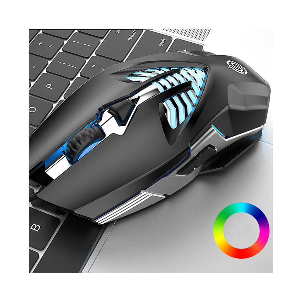 (Q1-6D ) Q1 Gaming Mice Wired Usb Luminous Optical Mouse For Desktop Computer Notebook Black 110691367068