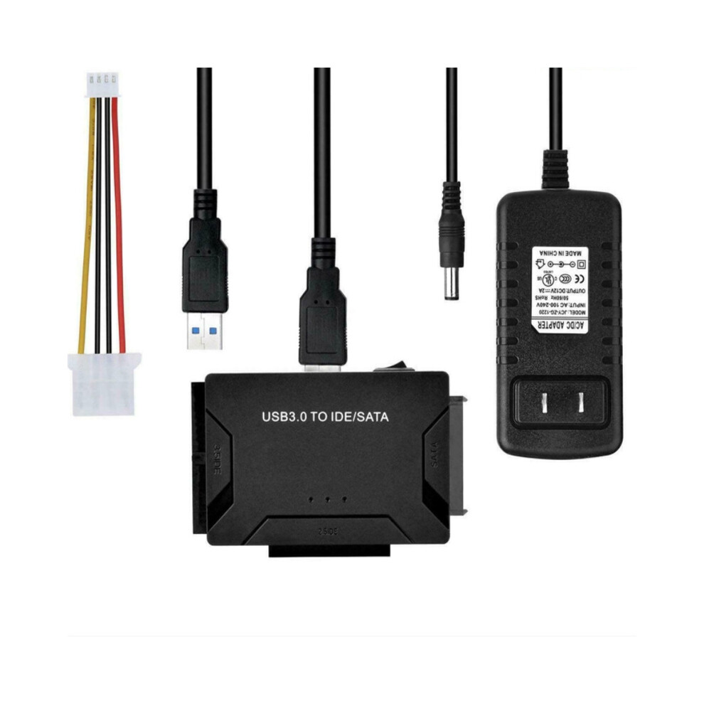 (Us Plug) Usb 3.0 To Ide/Sata Converter Adapter Kit For 2.5"/3.5" Sata/Ide/Ssd Hard Drive 110691381262
