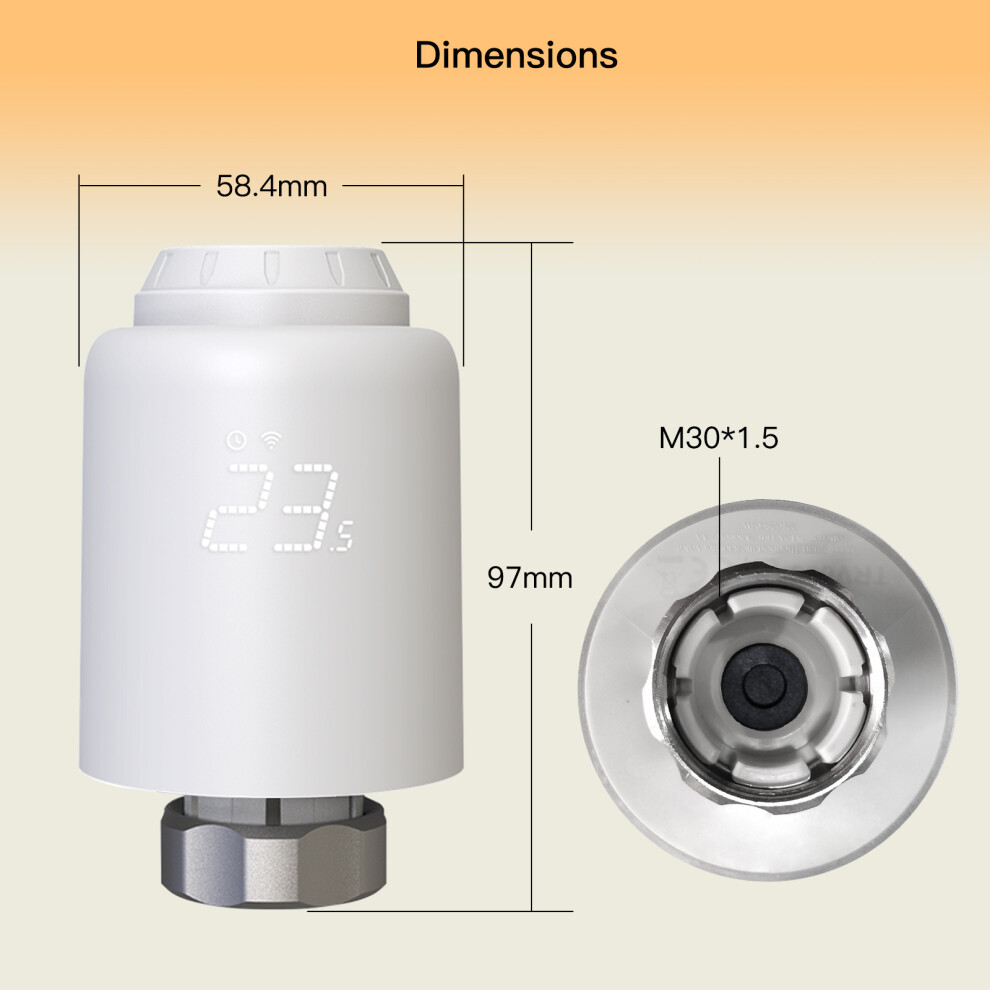 (Zigbee Model) Wifi/Zigbee Smart Radiator Actuator Programmable Temperature Controller Valve Thermostat 110691383570