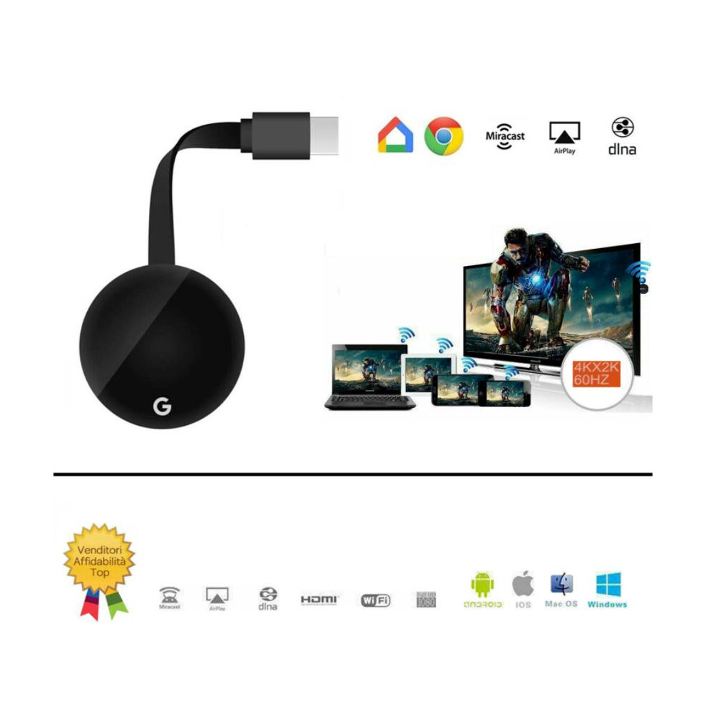 Support Chromecast Google Wireless Mirascreen Hdmi Hd Display Media Streaming Video 110691378439