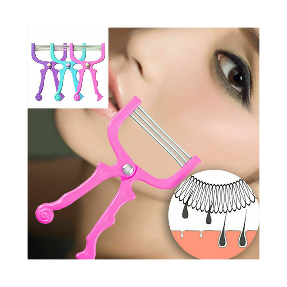 Facial Hair Remover Tool Face Beauty 3 Spring Threading Removal Epilator