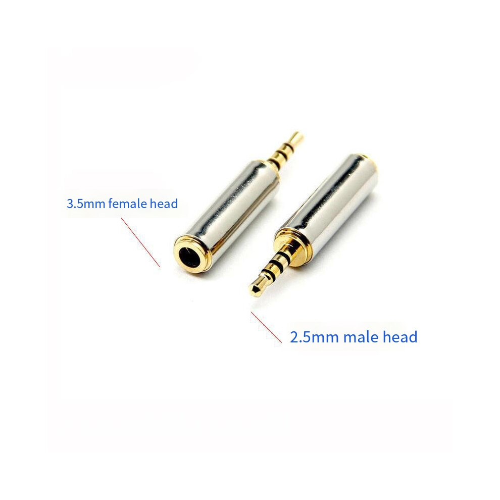 (2.5Mm Male To 3.5Mm Female) 5Pcs 2.5Mm Male To 3.5Mm Female Stereo Mic Audio Headphone Adapter Converter 110691386229