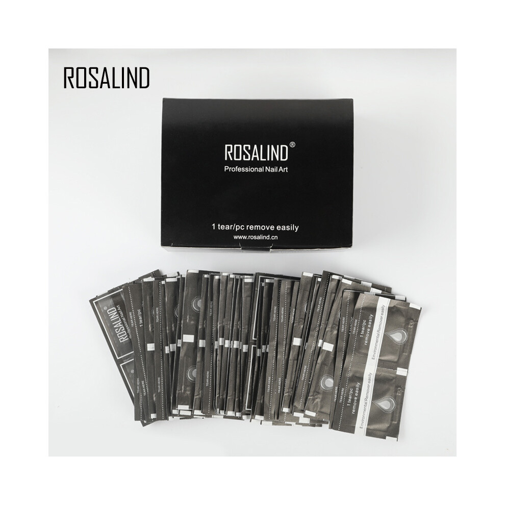 ROSALIND Nail Polish Degreaser Remover Soak Off Cleaner Manicure UV Gel Wipes