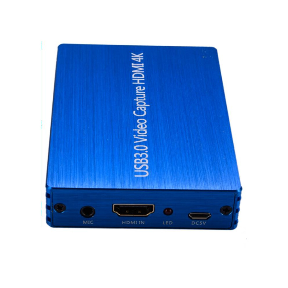 (Blue) Hdmi Video Capture Card Hdmi Loop Output Hd 4K 60Hz Usb 3.0 Game Capture Convert Blue 110691380319