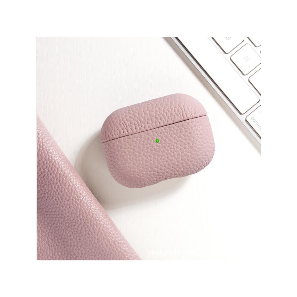 ( Pink) For Apple Airpods 3Rd Generation 2021 Leather Shockproof Protective Case Cover Light/Pink 110691380609