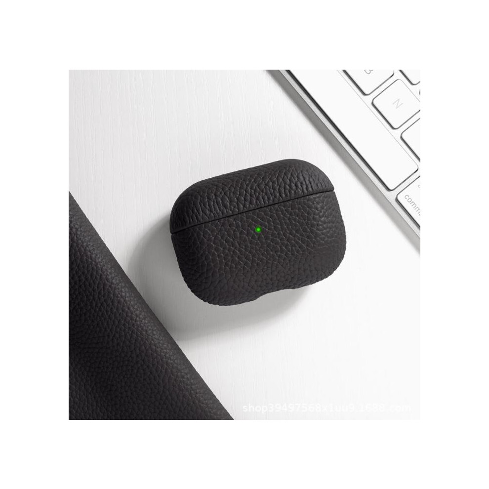 (Black) For Apple Airpods 3Rd Generation 2021 Leather Shockproof Protective Case Cover Black 110691380623