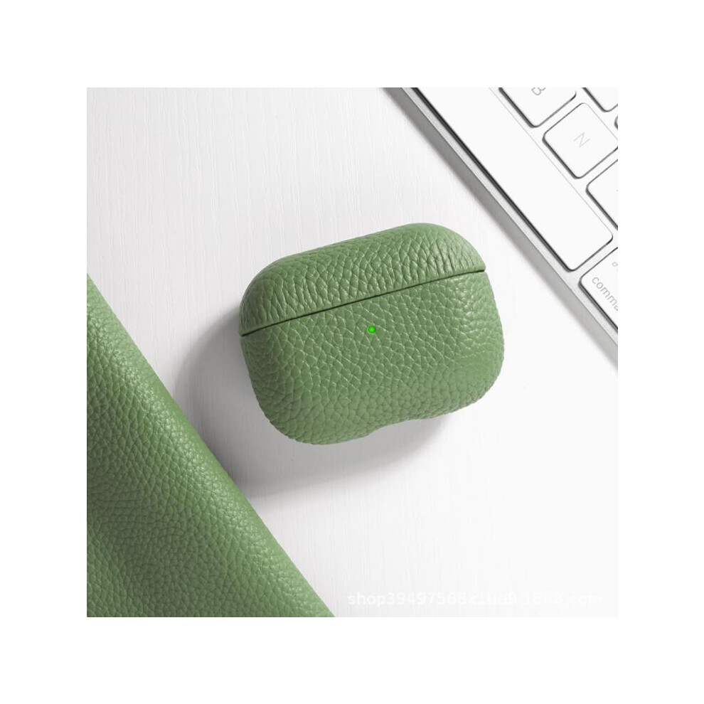 (Avocado ) For Apple Airpods 3Rd Generation 2021 Leather Shockproof Protective Case Cover Green 110691380593