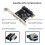 1 Pc PH62 Desktop PCI-E to USB 3.0 Expansion Card Front Panel 19/20-Pin Interface Cable, PCI-E to USB 3.0 Expansion Card 5