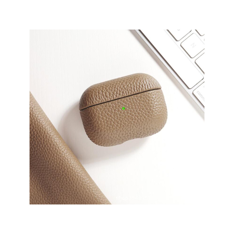 (Elephant ) For Apple Airpods 3Rd Generation 2021 Leather Shockproof Protective Case Cover Grey 110691380586
