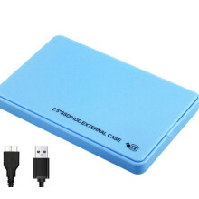 (blue) 4TB USB 3.0 2.5" SATA Hard Drive Mobile Disk HDD SSD Enclosure External Laptop Casep