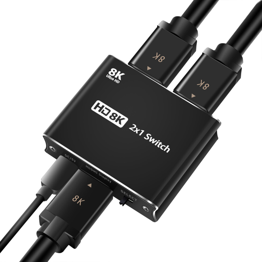 Hdmi 2.1 Ultra Hd 8K High Speed 48Gbps Directional Switch 2In 1Out 8K@60Hz 4K@120Hz Converter Compatible For Xbox Ps5 110691381408