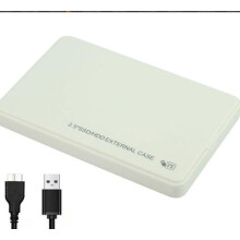 (White) 4TB USB 3.0 2.5" SATA Hard Drive Mobile Disk HDD SSD Enclosure External Laptop Casep