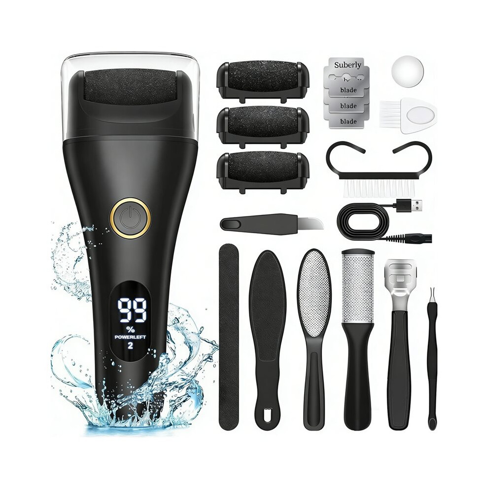 Electric Callus Remover Professional Foot Polisher Pedicure Machine Rechargeable Heel Scrubber for Smooth Feet Care B