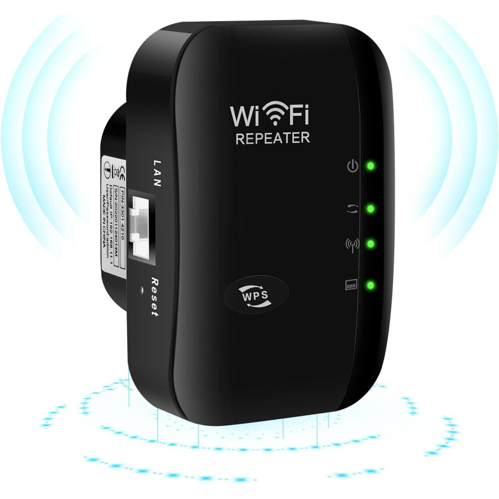 ( Us) 300Mbps Wifi Extender Repeater Range Booster Ap Router Wireless-N 802.11 New Black 110691380081