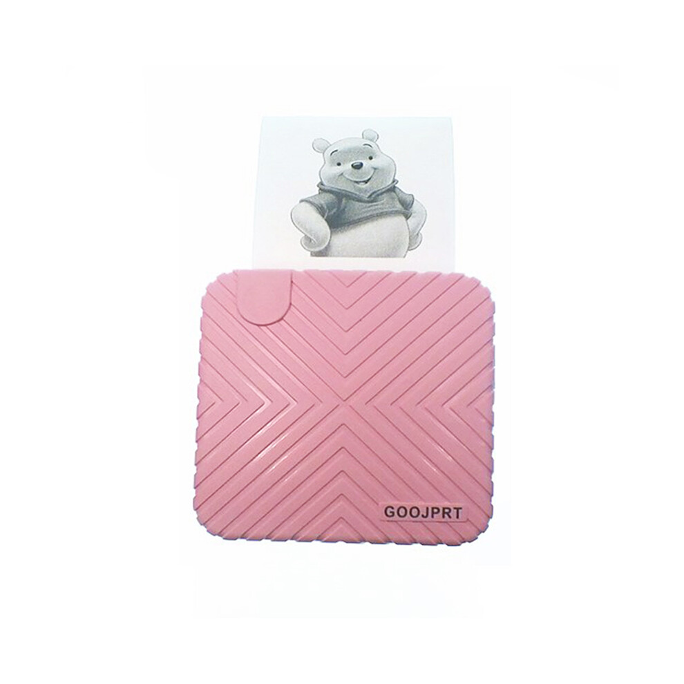 (Pink) Mini Portable Barcode Photo Note Handbook Receipt Label Instant Thermal Printer Pink 110691368300