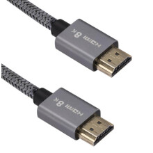 (1M Grey) HDMI 2.1 Cable 8K High Speed 48Gbps Ultra HD HDMI TV Projector Video Cable