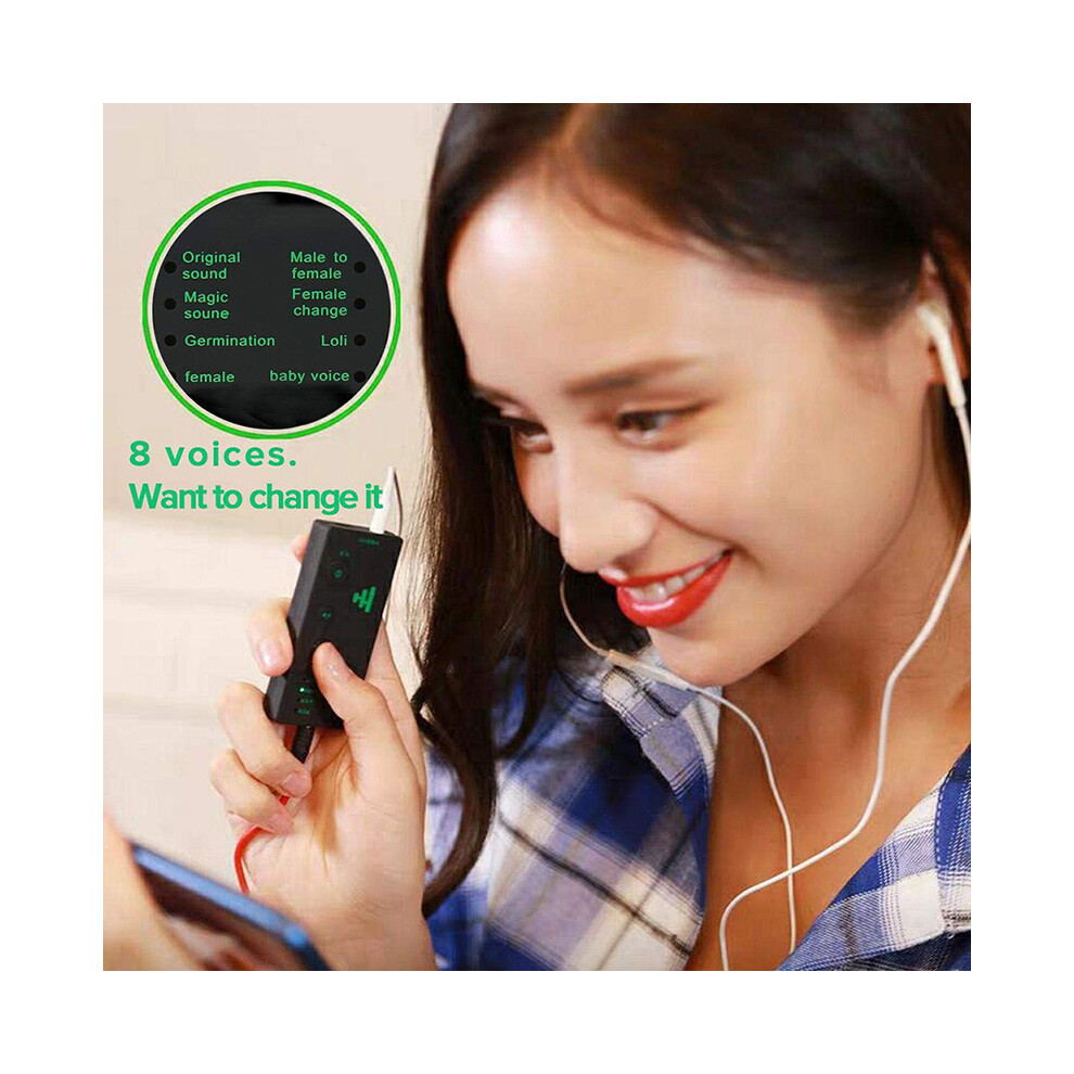 Mobile Phone Computer Sound Card Portable Mini Voice Changer Converter Device 110691368461