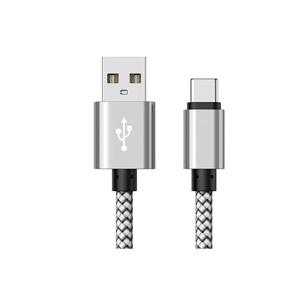 ( Type-C3m) Fast Charger Type C Cable For Samsung Galaxy S10 S9 S8 Plus 3/6/10Ft Usb-C Cord Silver 110691379689