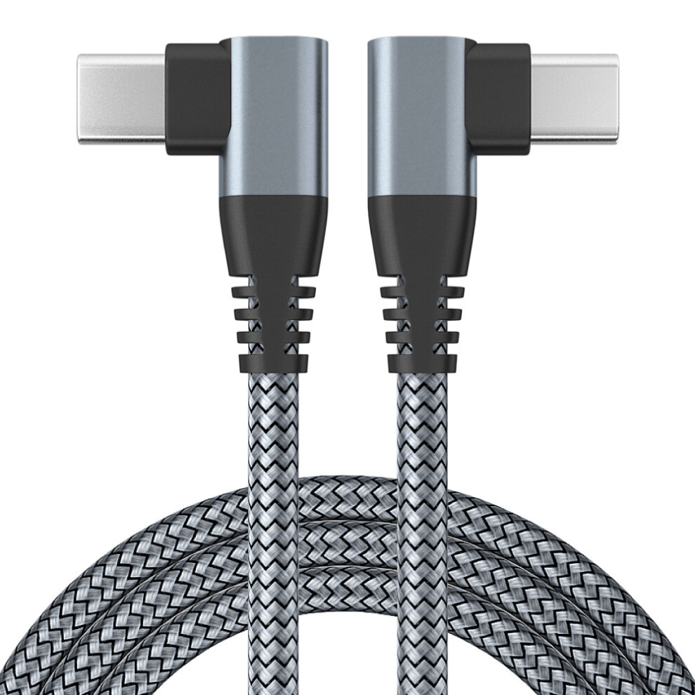 ( 3M/10Ft) 6.6/10Ft Usb Type C To Usb Type-C 90 Degree Right Angle Cable 60W Pd Fast Charge Grey 110691382863