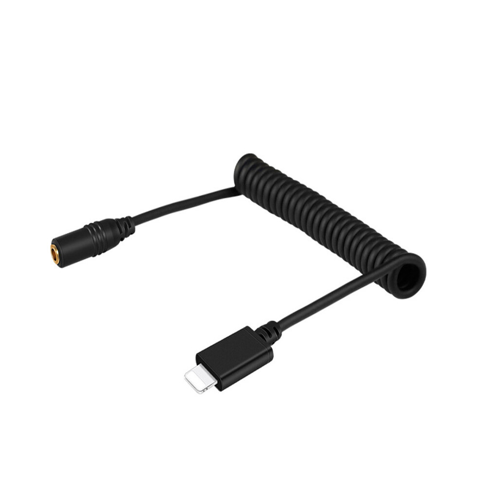 (8Pin Pu515b) 3.5Mm Trrs Female To Type-C Live Microphone Audio Adapter Spring Coiled Cable For Dji Osmo Pocket Ptz Camera 110691368546
