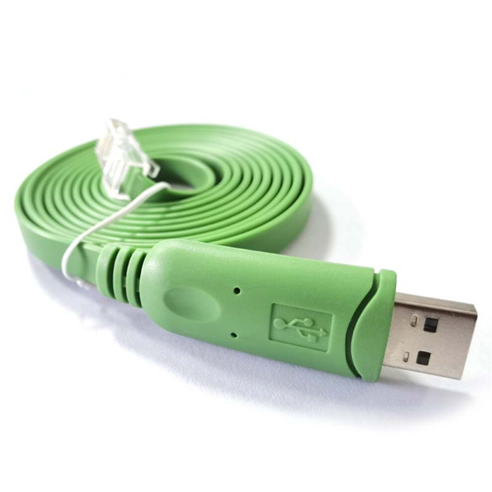 (1.8M) 1.5M Usb To Rs232 Serial To Rj45 Cat5 Console Adapter Cable For Cisco Routers 110691391551