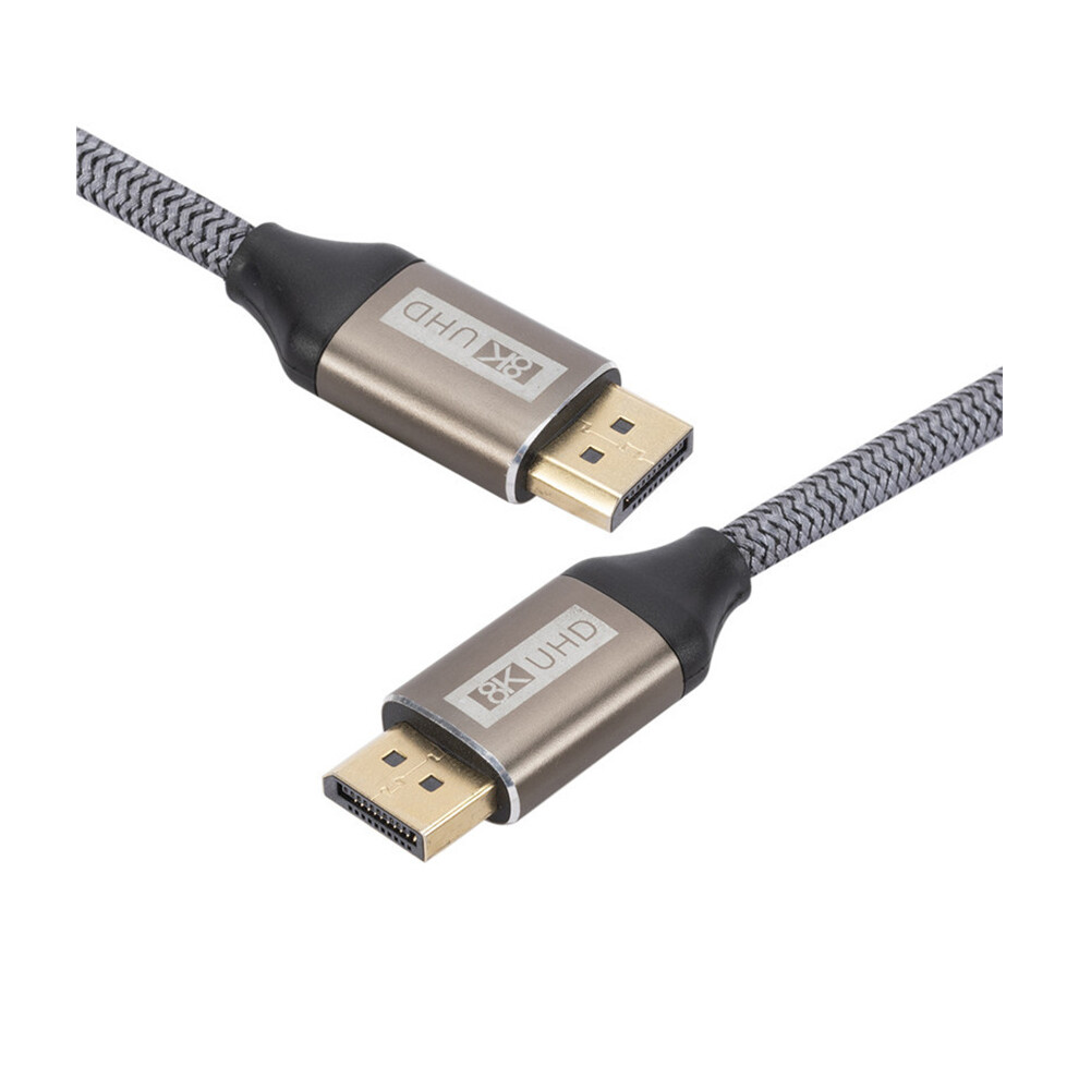 (2M) Displayport Dp 1.4 Video Cable Tv Pc Male To Male 8K 4K Hd Display Adapte 110691381217