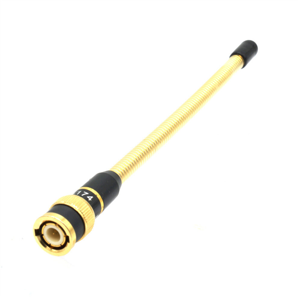 Walkie Talkie Metal Spring Antenna Bnc Vhf 136-174Mhz Antenna Two Way Radio For Icom V8 V82 Gold 110691384188