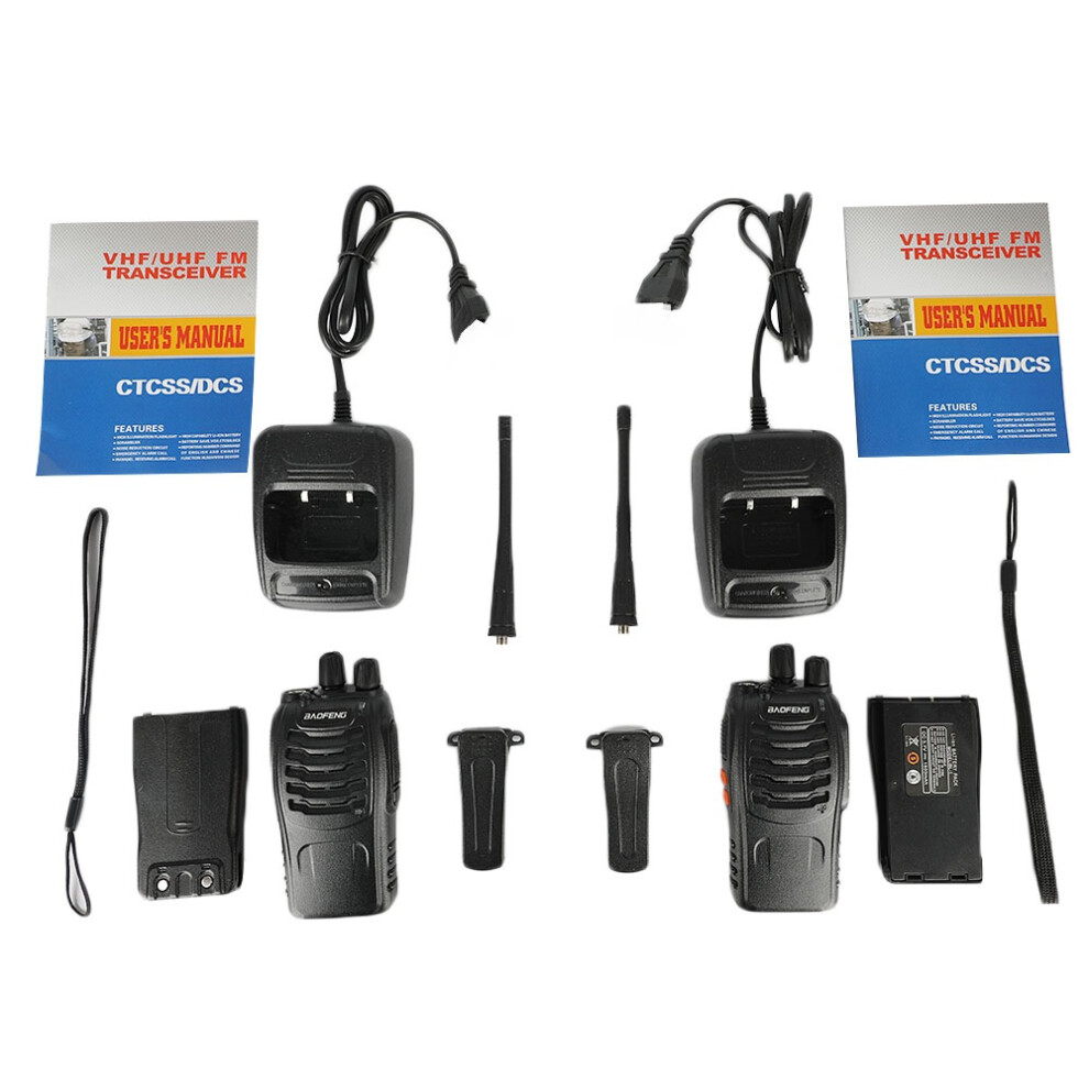 2Pcs/Set Baofeng Bf-888S 2-Way Walkie Talkie Portable Radio Station Bf888s 5W Bf 888S Uhf 400-470Mhz 16Ch 110691385956