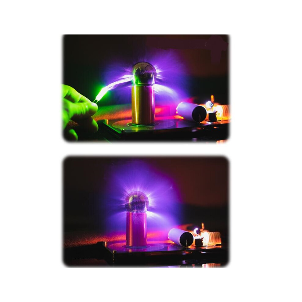 Mini Tesla Coil Artificial Lightning Generator Efficiency Scientific Experiment 110691384140