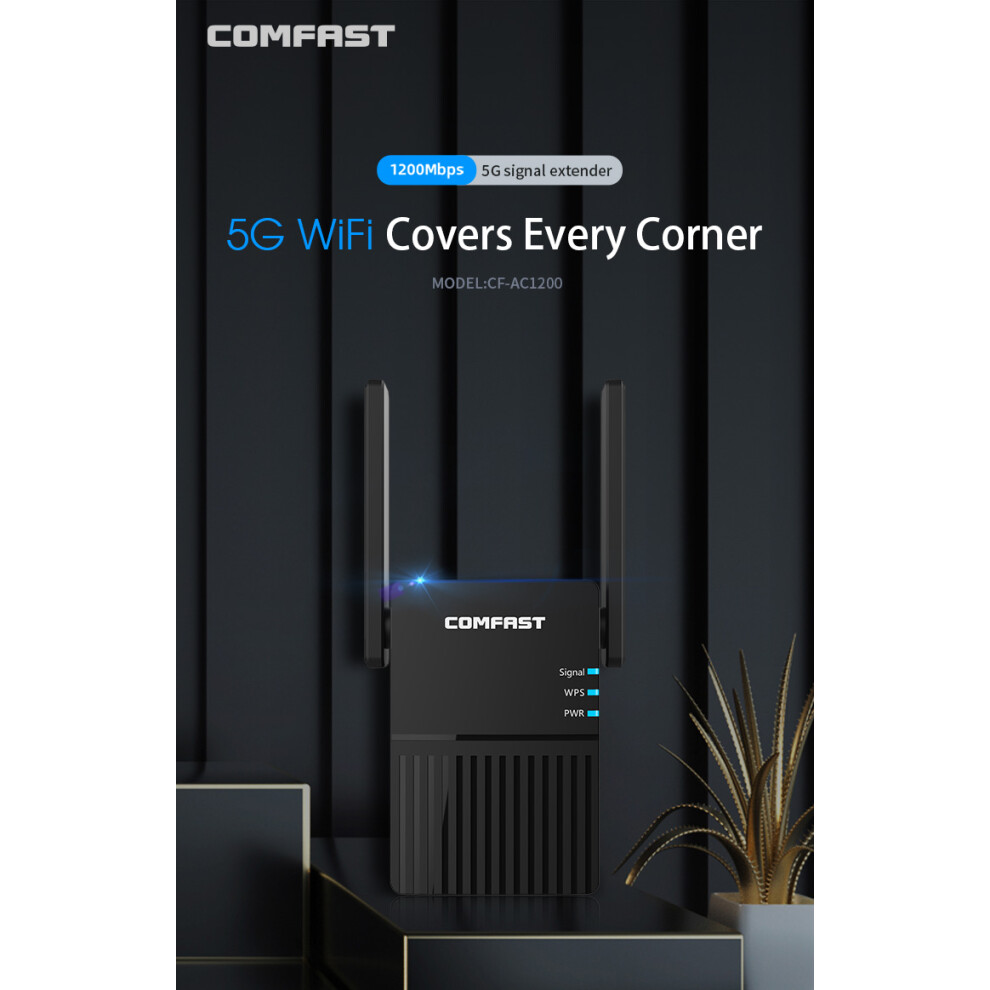 Cf-Ac1200 2.4+5.8Ghz Dual Bands Wifi Repeater 1200Mbps Wireless Signal Amplifier 110691398642