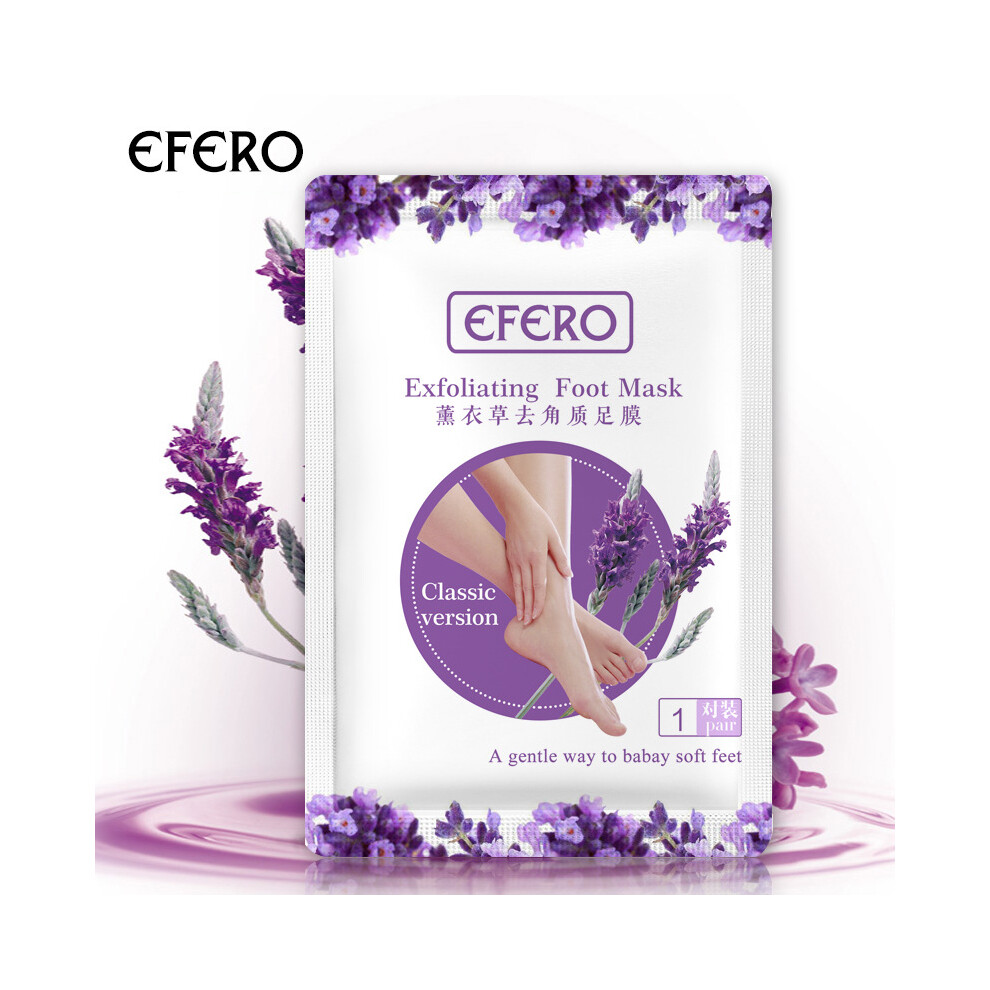 Lavender Efero Moisturizing Dead Skin Cuticles Removing Peeling Exfoliation Foot Mask