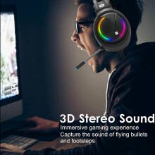 Wired Gaming Headset RGB Surround Sound Mic 7.1 USB Headphones For PS4 XBOX ONE