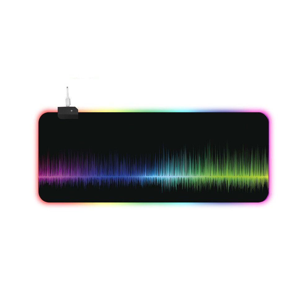 (1, 300X700x4mm) Extra Large Soft Gaming Mouse Pad Colorful Rgb Oversized Glowing Mousepad 110691367945
