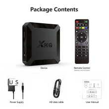 (US plug) X96Q Android 10 TV Box 1GB RAM 8GB ROM Quad Core HD 4K Media Stream Player