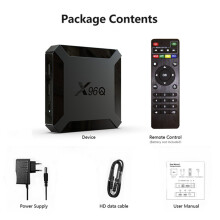 (EU plug) X96Q Android 10 TV Box 1GB RAM 8GB ROM Quad Core HD 4K Media Stream Player