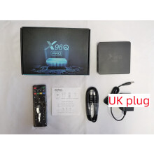 (UK plug) Upgraded X96Q Pro Smart Android 10 TV Box Quad Core 4K HD Stream Player