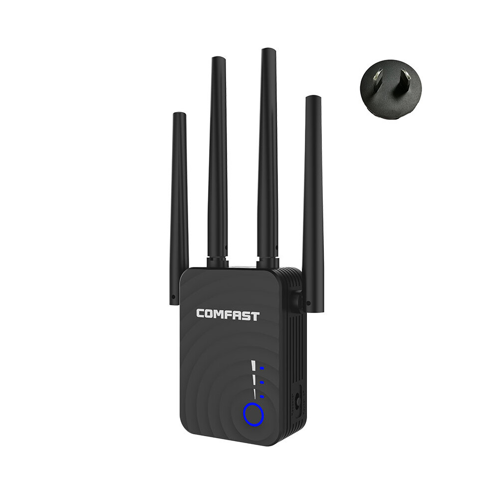 (Australian Regulations) Dual-Band 1200M Wireless Repeater 5.8G 4-Antenna Wifi Signal Boosters Amplifier 110691398710