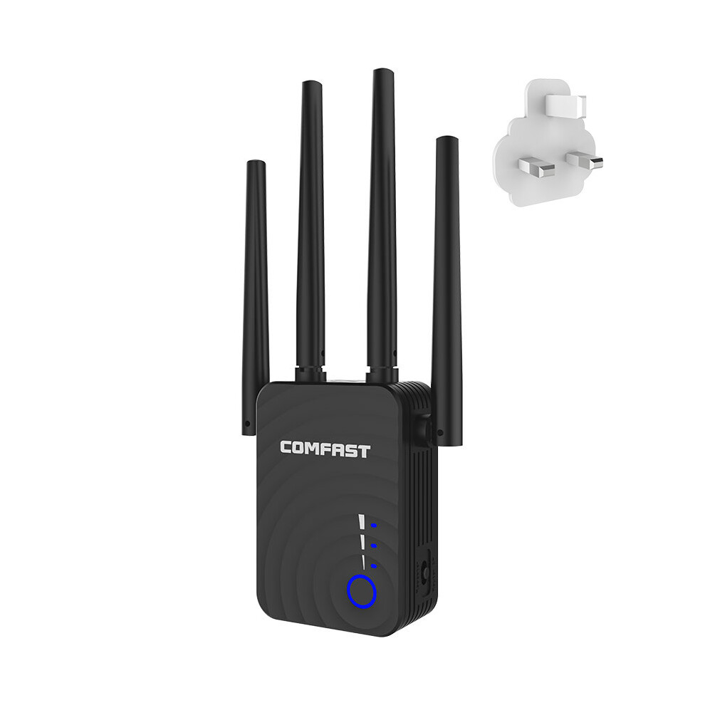 (British Regulatory) Dual-Band 1200M Wireless Repeater 5.8G 4-Antenna Wifi Signal Boosters Amplifier 110691398703