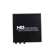 HDMI TO CVBS AV HDMI AUTO SCALER NTSC PAL Video Converter for PC TV VHS DVD VCR