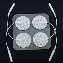 (2pcs) 1.6 Inch Round Cloth Electrode Pads Replacement for  Stimulation Massagers Tens Units
