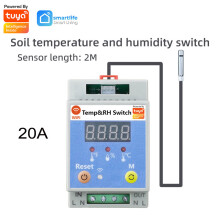 (20A Soil temperature humidity switch) Tuya WIFI Intelligent Soil Temperature and Humidity Circuit Breaker Controller