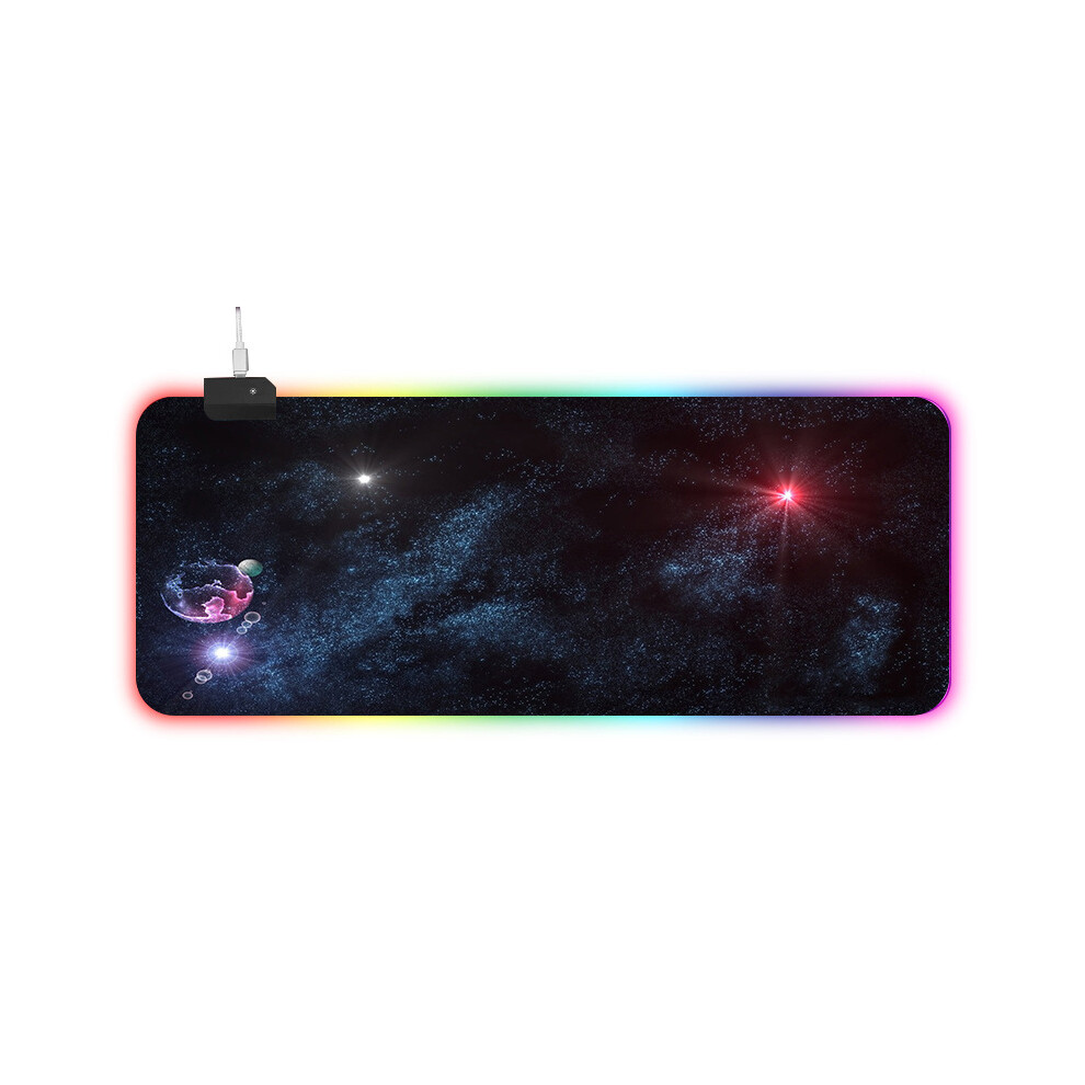 (5, 300X800x4mm) Extra Large Soft Gaming Mouse Pad Colorful Rgb Oversized Glowing Mousepad 110691368157