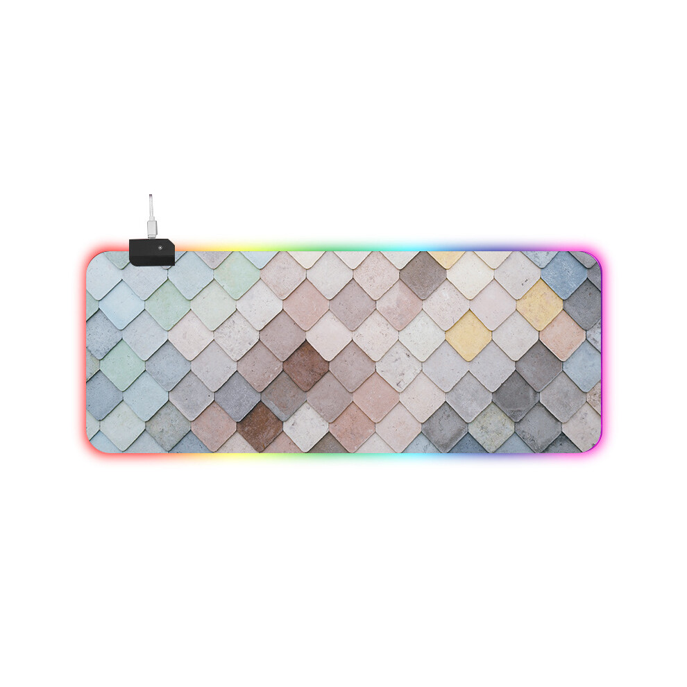 (3, 300X900x4mm) Extra Large Soft Gaming Mouse Pad Colorful Rgb Oversized Glowing Mousepad 110691368065
