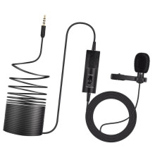 Universal Clip Lavalier Microphone Computer Condenser Mic For Camera Mobile Phone
