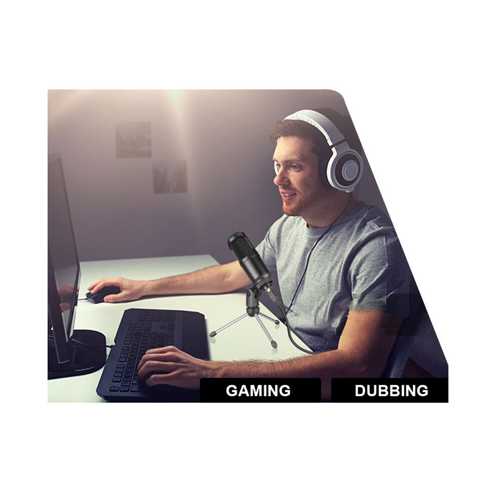 Usb Condenser Microphone Computer Gaming Recording Mic With Bracket For Desktop Laptop 110691369628