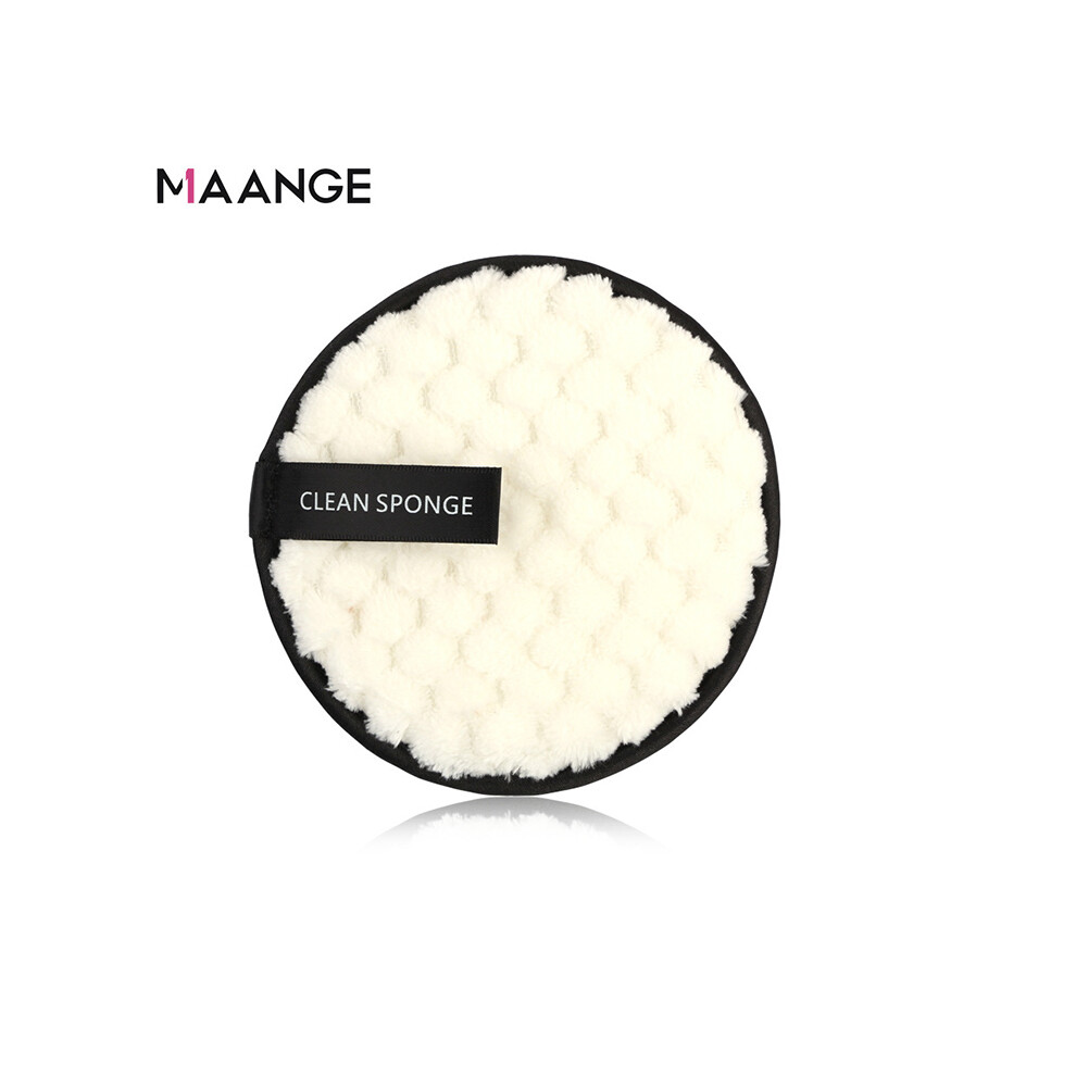 White (White) Soft Makeup Removal Sponge Flutter Face Washing Cotton Flapping Reusable Facial Cleansing Puff Cleaner Tools