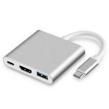 USB Type C to HDMI-Compatible HDTV TV Cable Adapter Converter Hub for Macbook