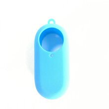 (Blue) Soft Silicone Cover Protector Anti-Shake Case Dust-proof for Insta360 GO 2 Camer