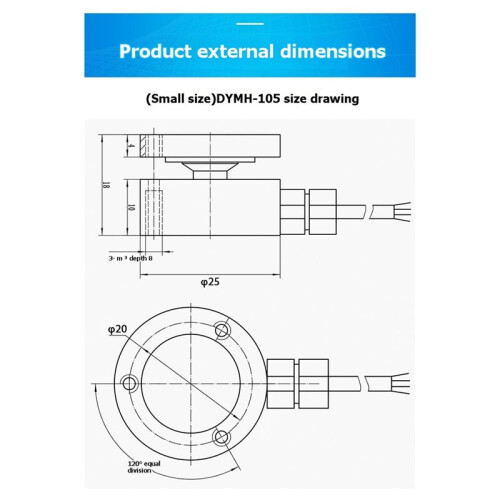 Flat Load Cell 50/100/200KG Force Measurement Pressure Diaphragm Scale Load Capacity Impact Force Testing 50KG 2
